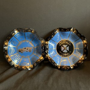 1973 Cumberland Valley & Newberrytown PA Fire Dept. Wavy Glass Dish Plate