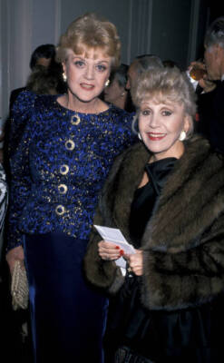 Angela Lansbury and Rona Barrett - 1989 Old Photo