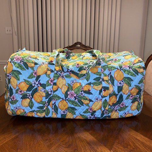 NWT Vera Bradley Large Duffel In Lemon Grove eBay