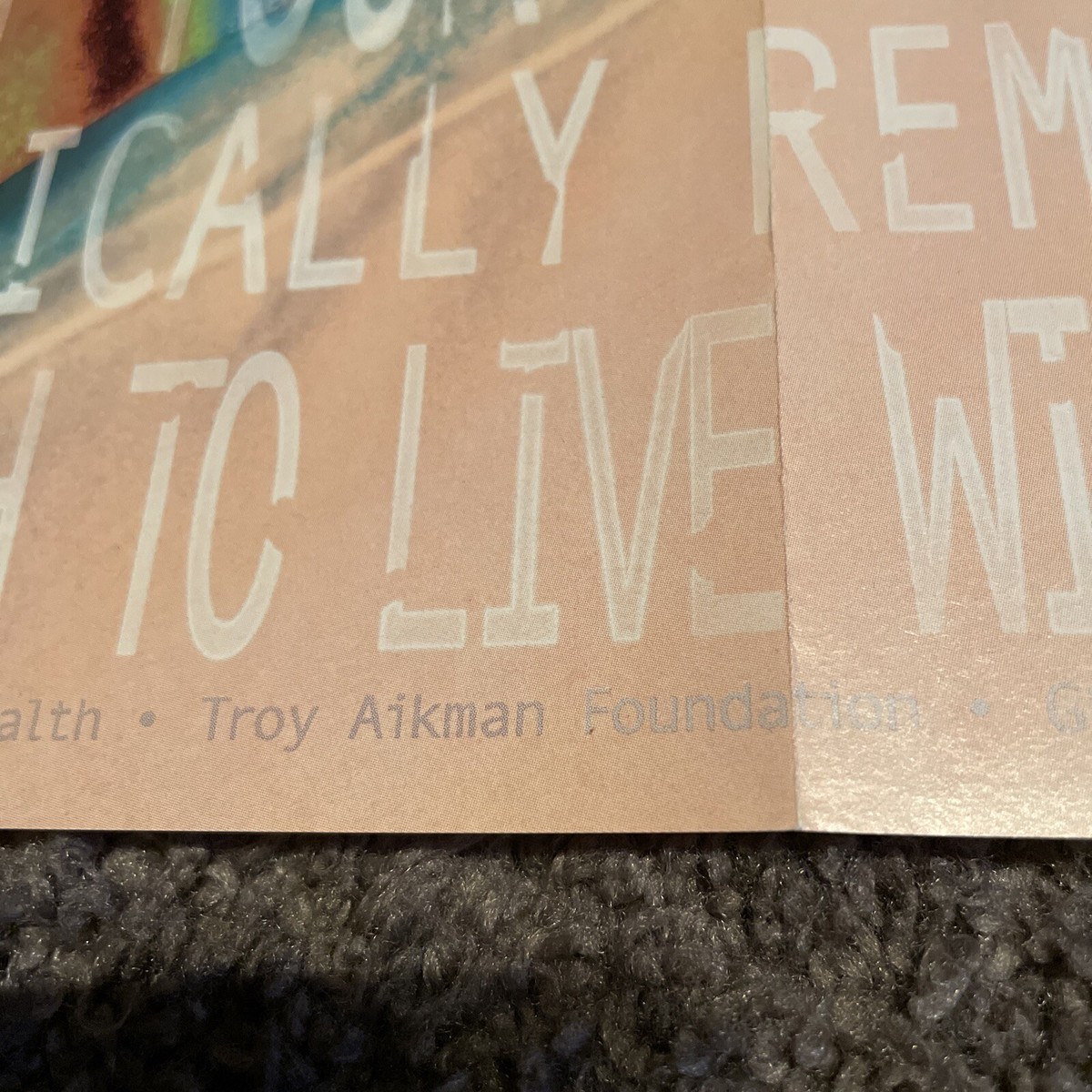 Rare Troy Aikman Foundation Anti-Tobacco Poster, Unused, 20”x15” Dallas  Cowboys