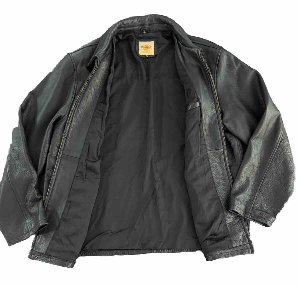 Vintage Hard Rock Cafe Live Orlando Black Leather Jacket Vintage Hard Rock Cafe Live Orlando Black Leather Jacket