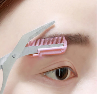eyebrow trimmer scissors with comb