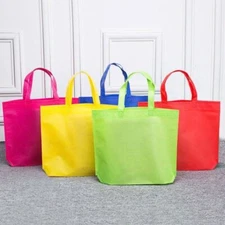 1PC Nonwoven Shopping Bag Reusable Tote Bag Grocery Storage Handbag Eco Shoppers