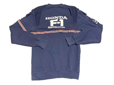 Honda Formula 1 Racing Team World Grand Prix Sweatshirt One Size Vintage 80's - Photo 1/4