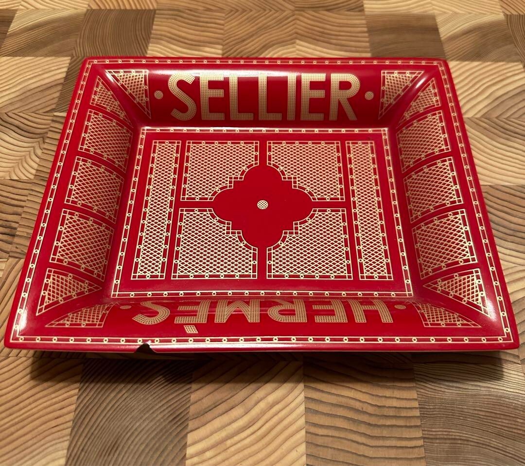 ⭐️HERMES⭐️ashtray.  objet.  accessory case Hermes ashtray accessory case 18.5cm×15cm | eBay