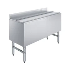 AmGood 18.5 in. x 48 in. Underbar Ice Bin with Sliding Lid