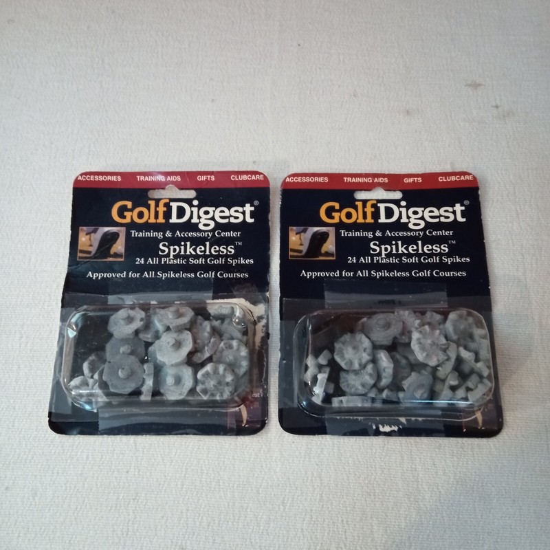 48 Golf Digest Plastic Golf Spikes *New Old Stock*  Read Description