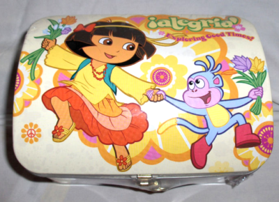 Dora & Boots-Good Times`Treasure,Trinket Chest`With Lock & Key