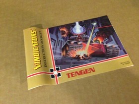Vindicators NES Video Game Complete With Box & Manual! Nintendo Tengen TESTED!!!