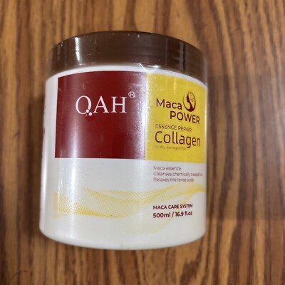 QAH Maca Power Essence Repair Collagen for Dry Damaged Hair 16.9 fl oz., NEW