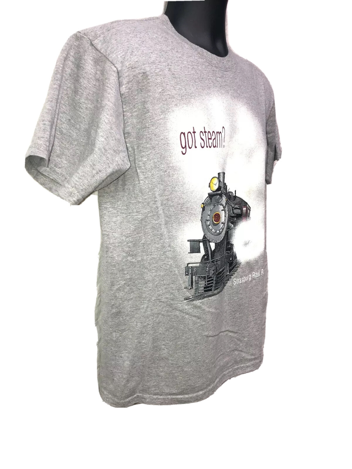 Strasburg Rail Road Got Steam? Gray TShirt Medium 20… Gem