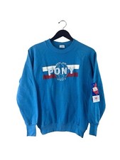 vintage pony crewneck sweatshirt mens size medium deadstock NWT 80s made in USA