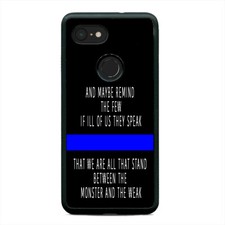 Thin Blue Line Police Protecting Phone Case Cover For Google Pixel 3 3XL 2XL