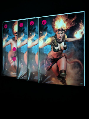 Skyline #3 Chandra MTG Pub Copy 1! Full Naughy Nathan Lorenzana Cover LINEN SET!