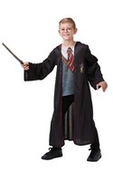 Rubies Harry Potter Robe Deluxe Kinder Fancy Dress KostüM Komplett-Set Schwarz