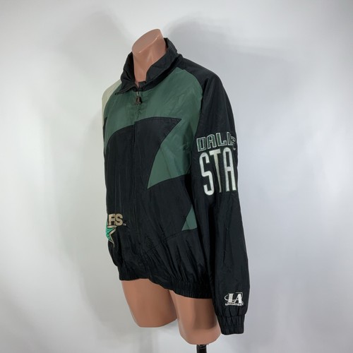 Chaqueta De Colección Años 90 LA Logo Athetic Dallas Stars DIENTE DE TIBURÓN Talla GRANDE L RARA - Imagen 11 de 13