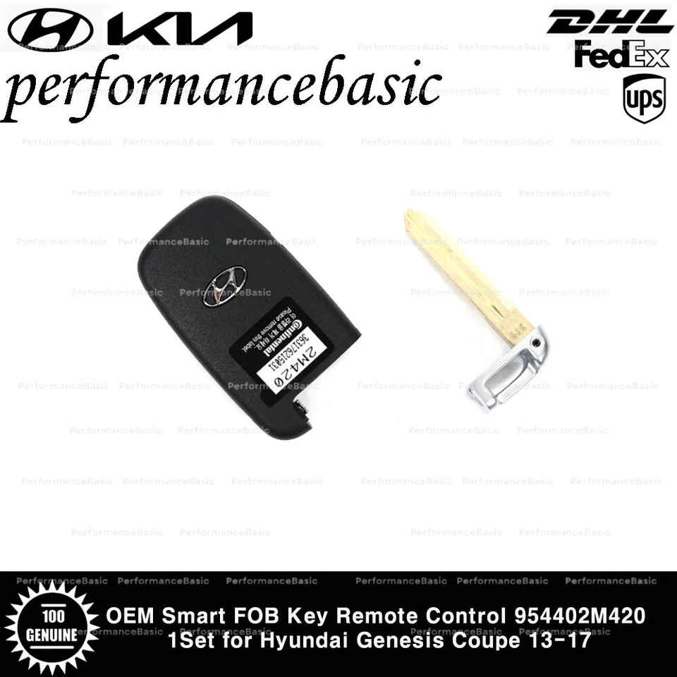 Mando a distancia con llave FOB inteligente OEM 954402M420 1 juego para Hyundai Genesis cupé 13-17 Foto 2 de 4