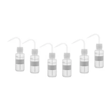 6PK Chemical Wash Bottle, No Label, 250ml - Wide Mouth, LDPE - Eisco Labs