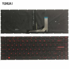 New laptop Keyboard US for MSI GF65 Thin 9SD 9SE 10SD 10SE MS-16W1 RED Backlit