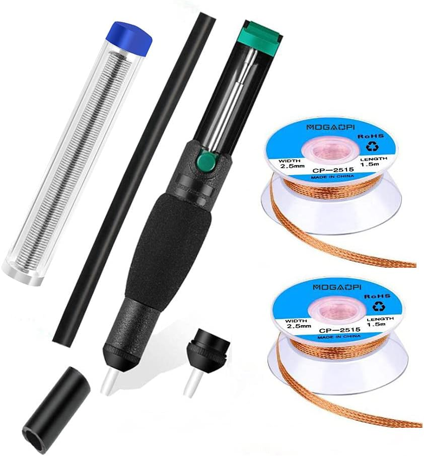 Desoldering Wick, Desoldering Pump, Solder Sucker, Solder Wick, 2Pcs Solder Brai