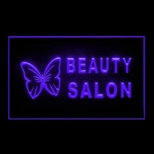 160009 BEAUTY SALON Nails Facial Display LED Light Neon Sign
