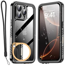 Waterproof Case For iPhone 16/16 Plus/16 Pro/16 Pro Max Diving Shockproof Cover