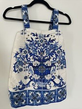 Authentic D&G Girls Kids Dress Blue White W Rhinestones Details Dolce & Gabbana