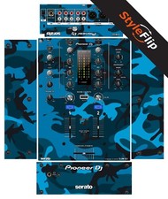 Pioneer DJM-S3 Skin Blue Camo Protective Decal StyleFlip Skins