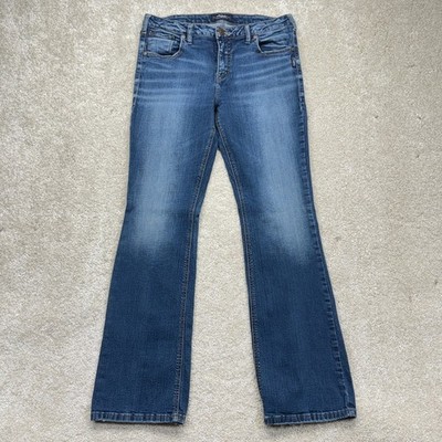 Silver Jeans Co Izzy Bootcut Womens W32 L33 Blue Fair Distressed L84708SJL325