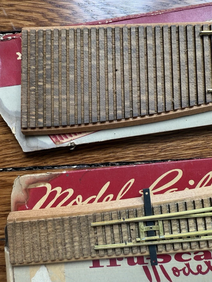 Vintage Tru-Scale Models HO Scale Model Railroad Mounted Switch Lot Of 2 In Box - Image 3 of 4