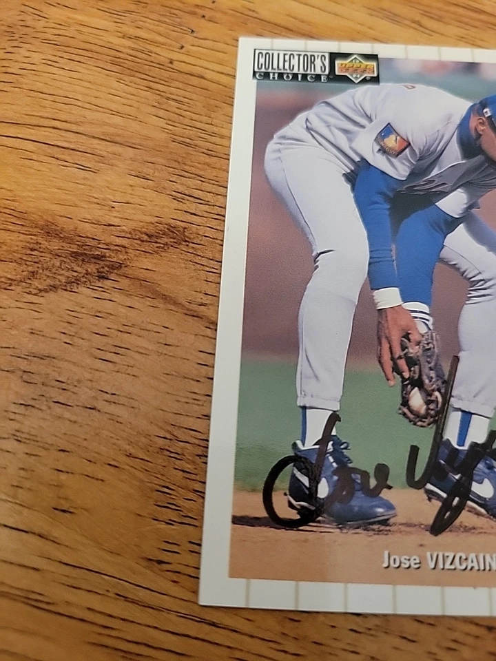 1994 Upper Deck Collector's Choice - Jose Vizcaino #532 Silver Foil Signature - Image 3 of 4