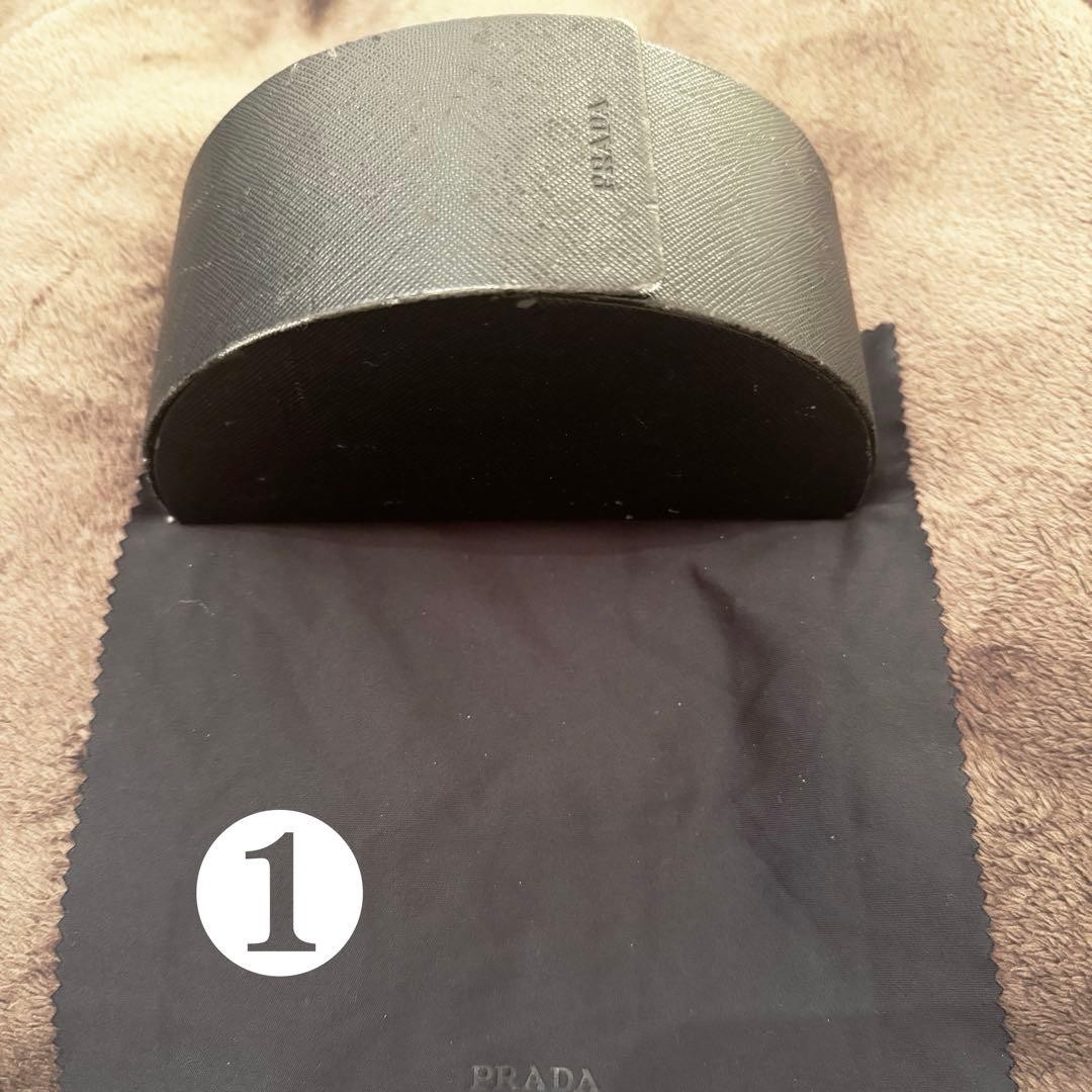 PRADA VARTIX Cases Bicolor Frame Glass Wipes Used, Custom-Use
