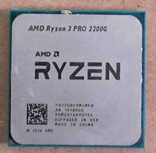 LOT of 5 AMD CPU Ryzen 3 2200G 3.5GHz Socket AM4 USED NOT TESTED