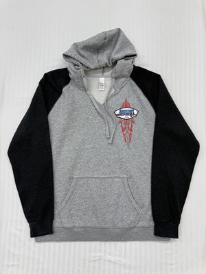 District XL Pullover Hoodie grau/schwarz Car Graphic Fleece