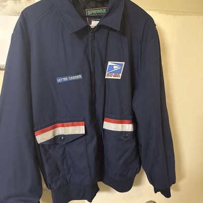 VTG United States Postal Service Jacket Men s Sz XL SPEWAN Reflective Style 3176