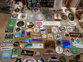 Over 80 different 420 Cannabis Marijuana Weed Stickers