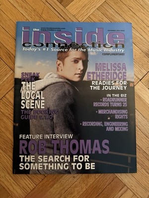 Rob Thomas The Inside Connection Music Magazine November 2005 Mellisa Etheridge