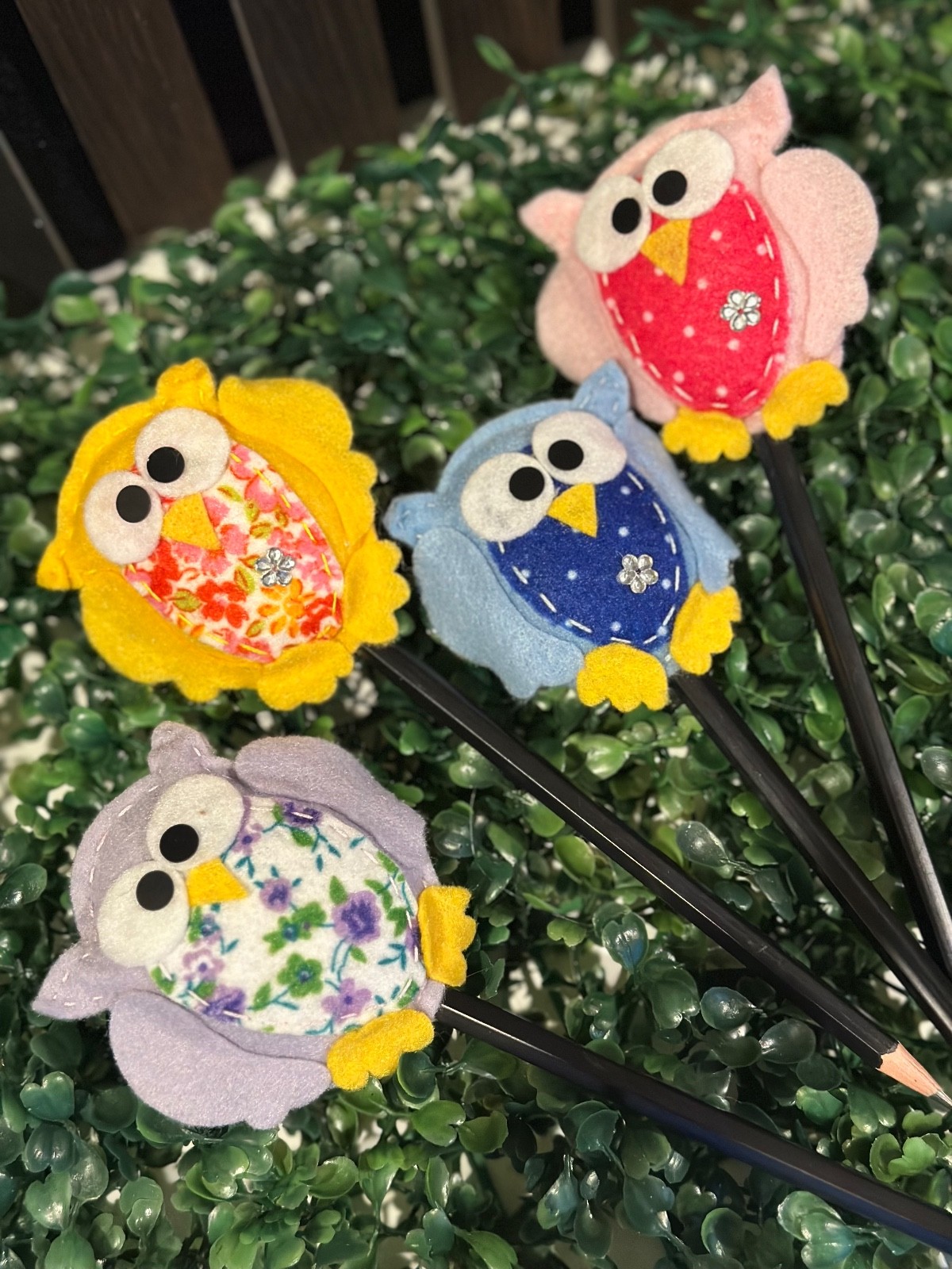 Felt Handmade, Set Of 4 Pieces