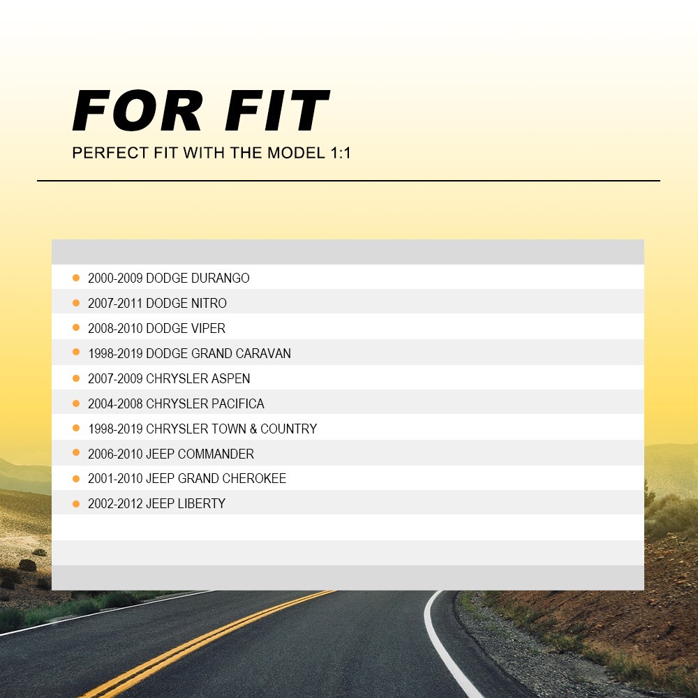 for Dodge 2000-2009 Durango 2007-2011 Nitro 1998-19 Grand Caravan Fuel Gas Cap K