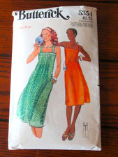 VTG 70'S BUTTERICK FIT  FLARE BELOW KNEE DRESS PATTERN UNCUT SZ JR 11 PETITE