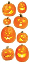 Paper House Foil Stickers-Jack Lanterns - 3 Pack