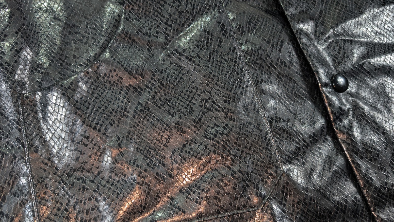 Needles Python Print Coach Jacket Size 2 Made in … - image 6