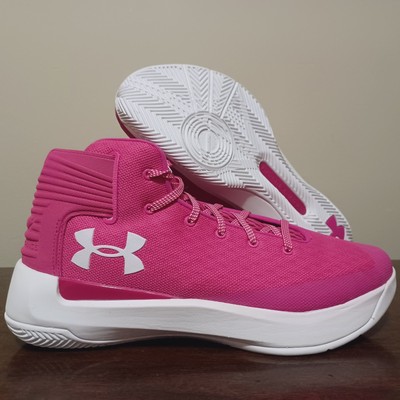 Under Armour UA Stephen Curry 3ZERO Basketball BCA Pink 1298308-601 Men Sz  10.5