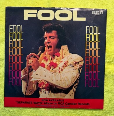 Pristine ELVIS PRESLEY Fool/Steamroller Blues 45 -  NM/VG+