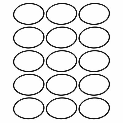 15pcs 37mm x 1.5mm size mechanical rubber O ring oil seal gas kets black *yt