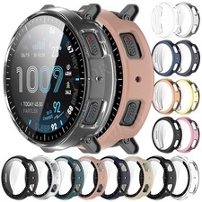 For Amazfit Active Max A2557 PC/TPU Tempered Glass Protector Case Screen Cover