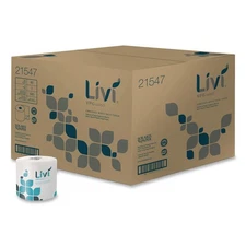 Livi VPG Select 21547 4.06" x 3.75" 2-Ply Bath Tissue - White (80/Carton) New
