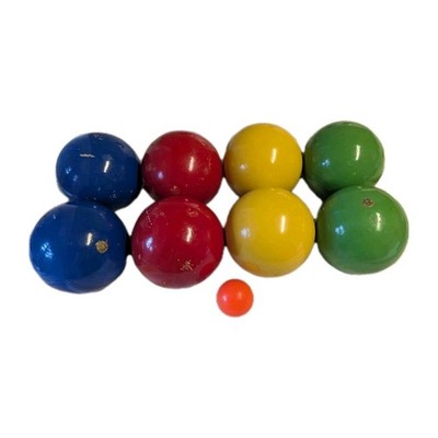 Vintage Wood Bocce Ball Set Made in Italy Original Franklin 8 with Pallino
