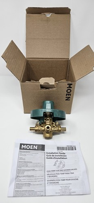 #ad #ad Moen 2326PF M PACT 1 2quot; PEX Posi Temp Mixing Valve w Stops 3 Port Pressure $39.99