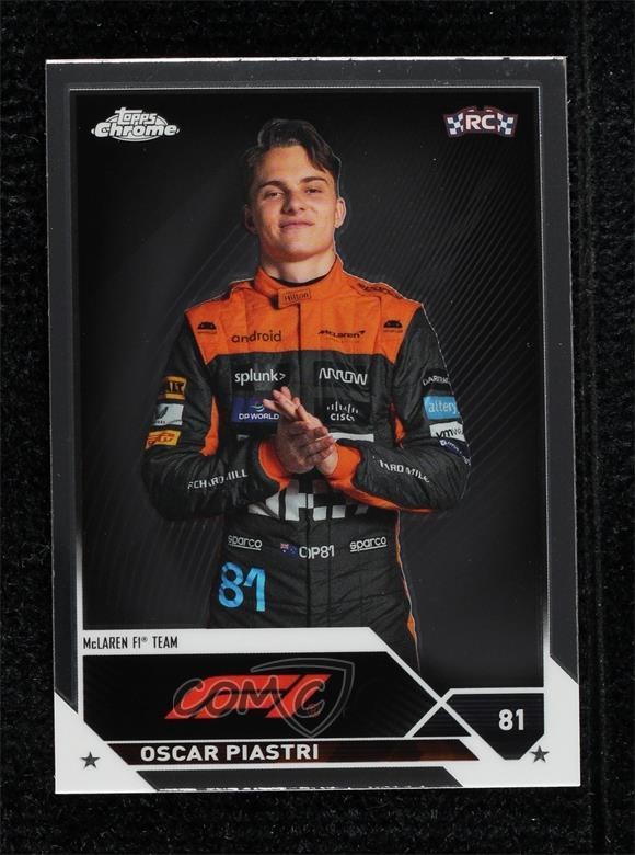 2023 Topps Chrome Formula 1 F1 Drivers Oscar Piastri #40 z1b
